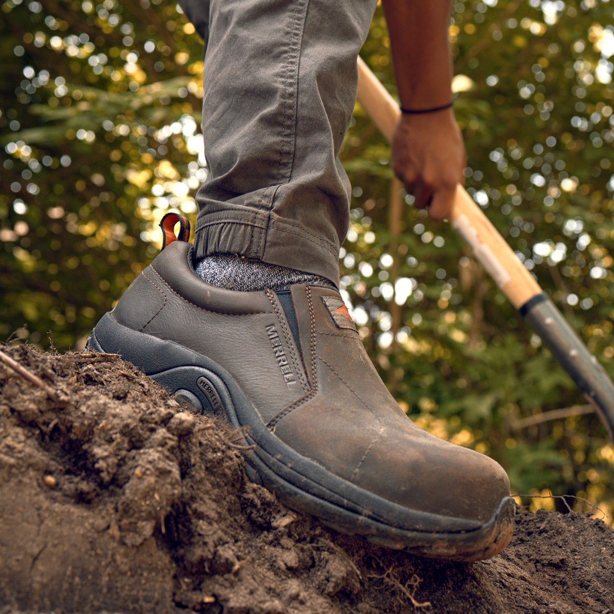 Mens Jungle Moc Leather Comp Toe Work Shoe Wide | Merrell online