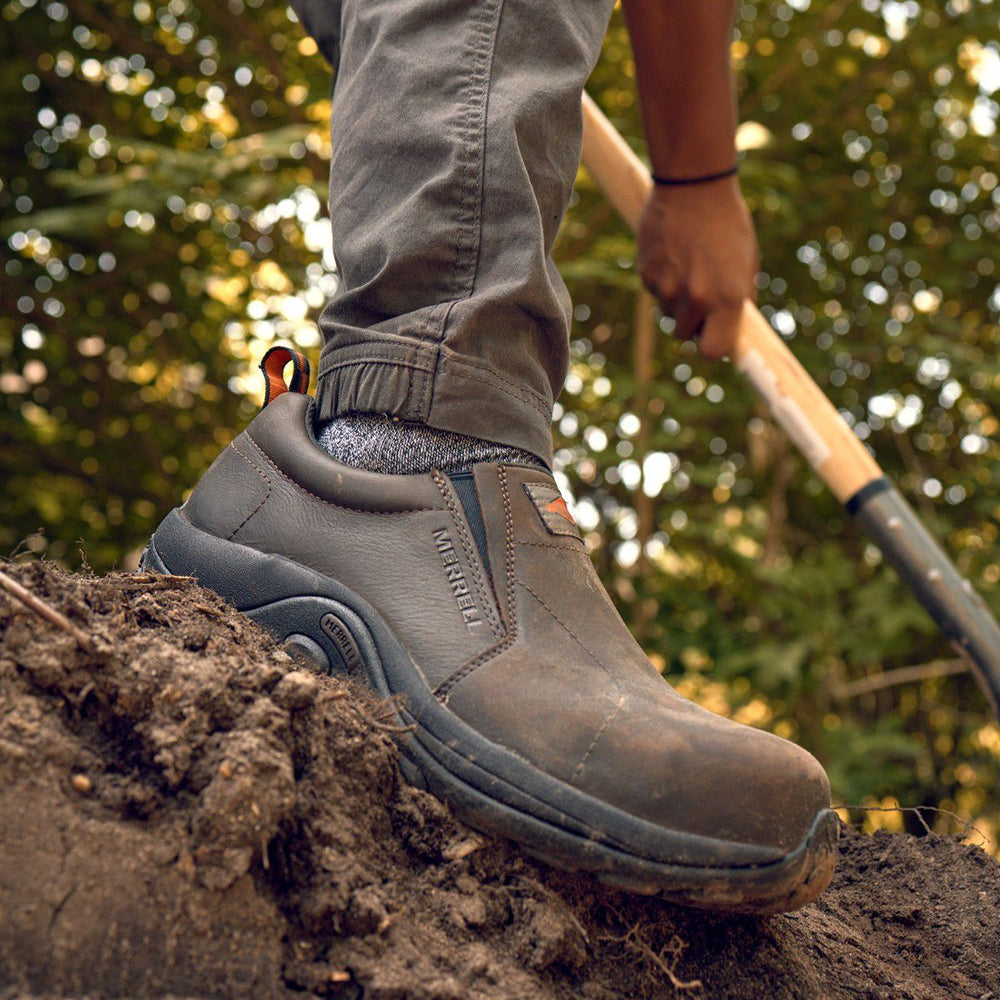 Shop Men's Jungle Moc Leather Comp Toe Shoes | Merrell on sale