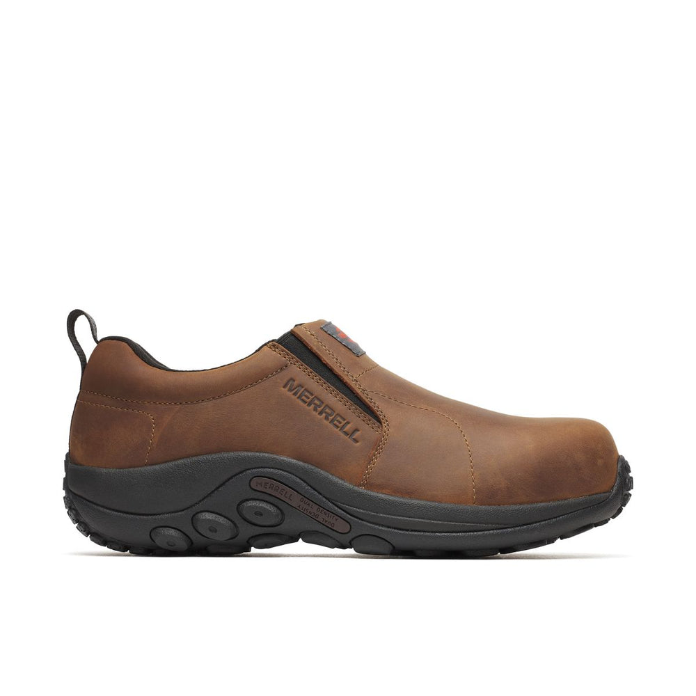 Men - Jungle Moc Leather Hi-Vis Carbon Fiber Low Wide Width - Slip Ons | Merrell sale